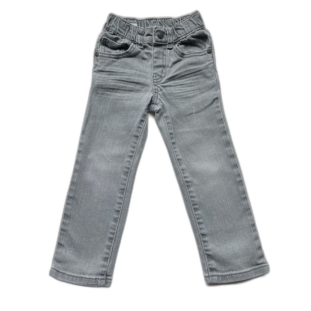 Boys Gymboree Gray Wash Skinny Stretch Jeans Size 2T